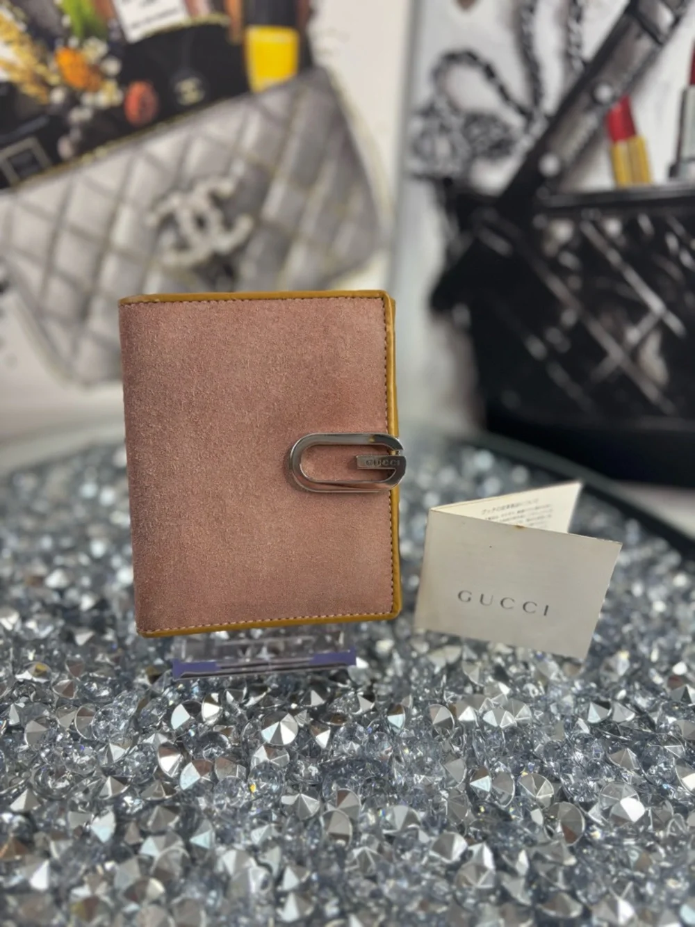 Gucci RARE vintage G-logo bi-fold wallet EUC - Picture 1 of 17